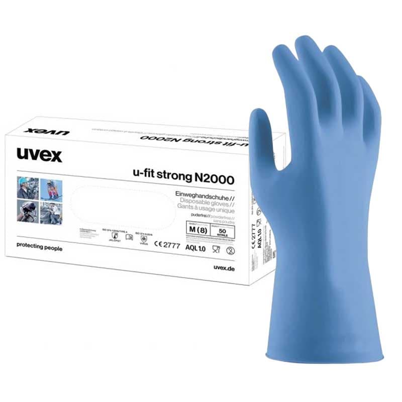 Uvex Uvex U-Fit Strong N2000 Reinforced Disposable Nitrile Gloves 60962