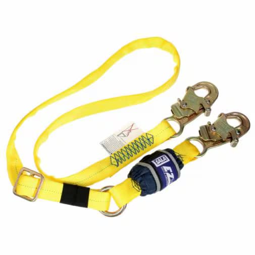 3M 3M™ DBI-SALA® EZ-Stop™ Adjustable Web Shock-Absorbing Lanyard, 6 ft (1.83m)