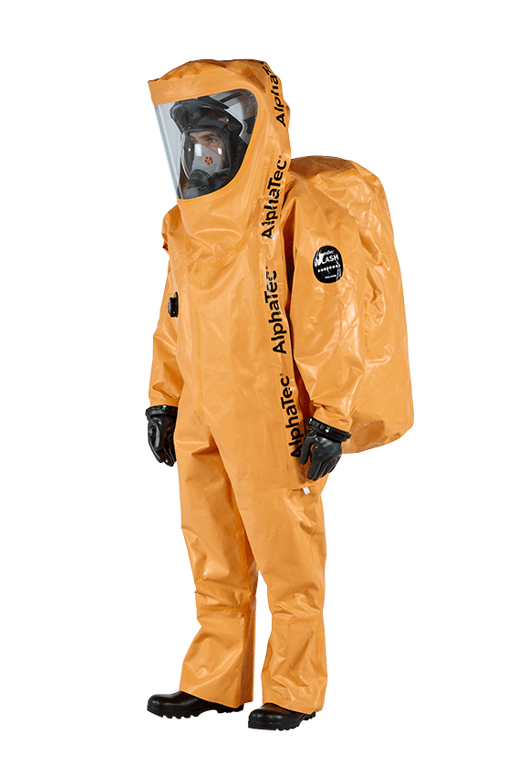 Ansell AlphaTec® FLASH Type CV/VP1 Flame retardant, multi-layer, re-usable chemical barrier technology, Type 1 / Level A protection
