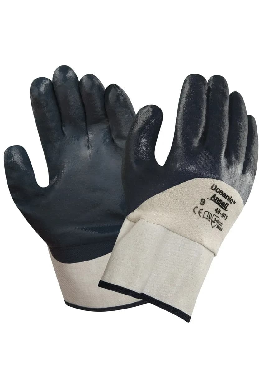 Ansell Ansell EDGE® 48-913 Medium-duty, nitrile-coated safety gloves