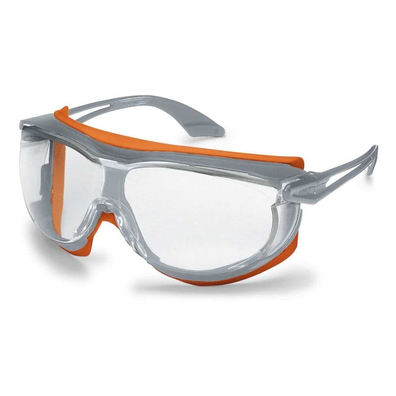 Uvex Uvex Skyguard NT Orange Framed Clear Glasses 9175-275