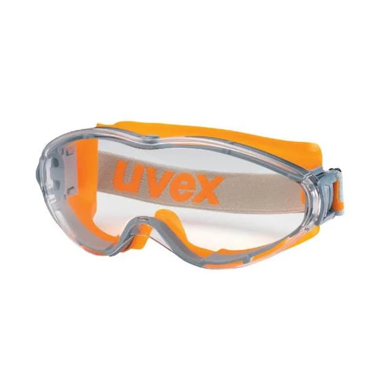 Uvex Uvex 9302-245 Ultrasonic Clear PC Safety Goggles (Orange/Grey)